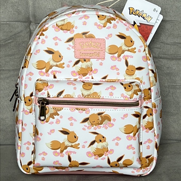 Loungefly Pokemon Eevee Sakura Mini Backpack - Picture 1 of 7
